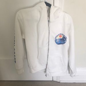 white brandy melville hoodie